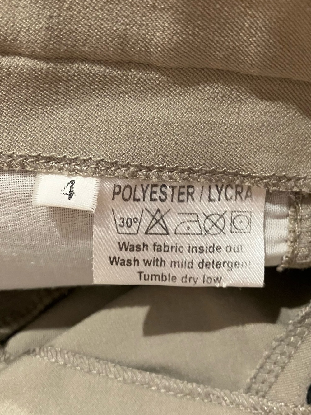 🐴 Ovation size 4 Children's Beige Horseback Riding Breeches Pants Leggings - Picture 8 of 8